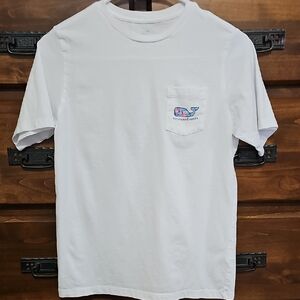 Vineyard Vines Pocket Crew T-shirt With Floral Whale